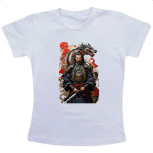 Camiseta Infanto Juvenil Samurai Japones Dragao Milenar