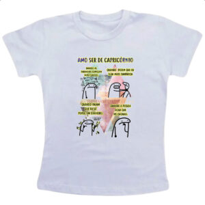 Camiseta Infanto Juvenil Signo Amo ser de Capriconio