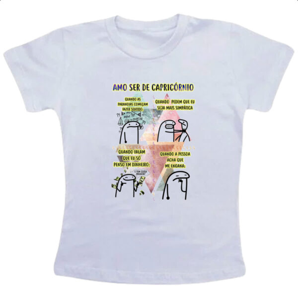 Camiseta Infanto Juvenil Signo Amo ser de Capriconio