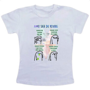 Camiseta Infanto Juvenil Signo Amo ser de Touro