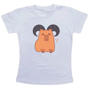 Camiseta Infanto Juvenil Signo Capivara Aries
