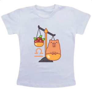 Camiseta Infanto Juvenil Signo Capivara Libra
