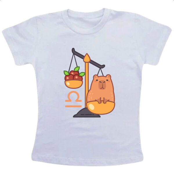 Camiseta Infanto Juvenil Signo Capivara Libra