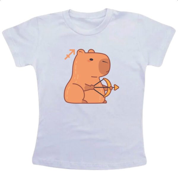 Camiseta Infanto Juvenil Signo Capivara Sagitario