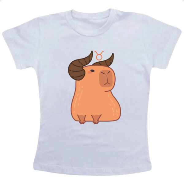 Camiseta Infanto Juvenil Signo Capivara Touro