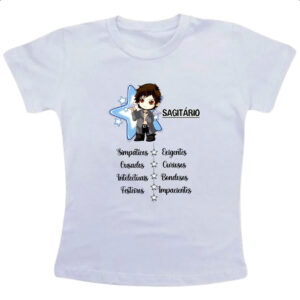 Camiseta Infanto Juvenil Signo Cute Sagitario