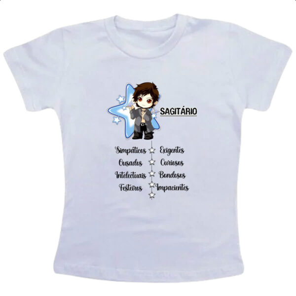 Camiseta Infanto Juvenil Signo Cute Sagitario