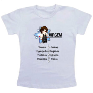 Camiseta Infanto Juvenil Signo Cute Virgem