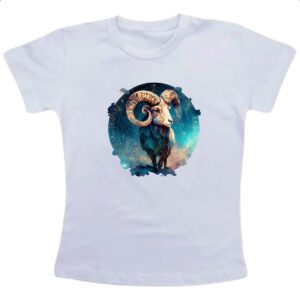 Camiseta Infanto Juvenil Signo de Aries placa de luxo