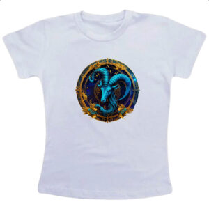 Camiseta Infanto Juvenil Signo de Capricornio placa de luxo