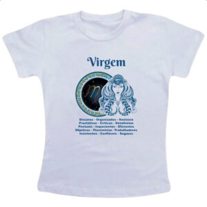 Camiseta Infanto Juvenil Signo de Virgem adjetivos