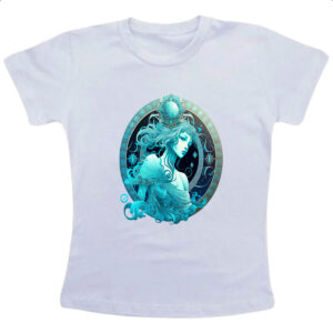 Camiseta Infanto Juvenil Signo de aquario logo de luxo