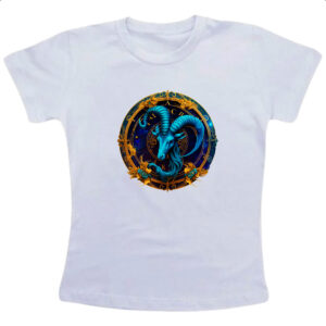 Camiseta Infanto Juvenil Signo de capricornio logo de luxo