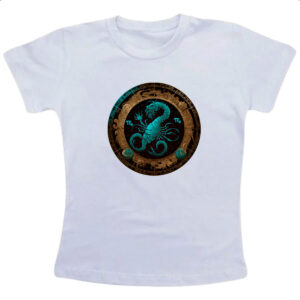 Camiseta Infanto Juvenil Signo de escorpiao logo de luxo