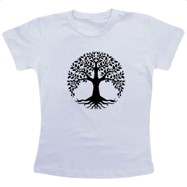 Camiseta Infanto Juvenil Arvore da vida preta