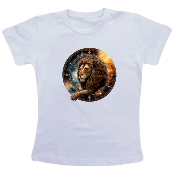 Camiseta Infanto Juvenil Signo de leao logo de luxo