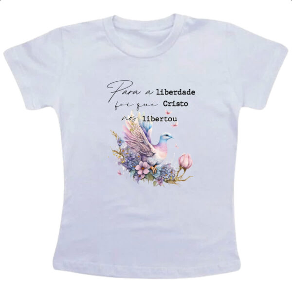 Camiseta Infanto Juvenil Salmos Liberdade