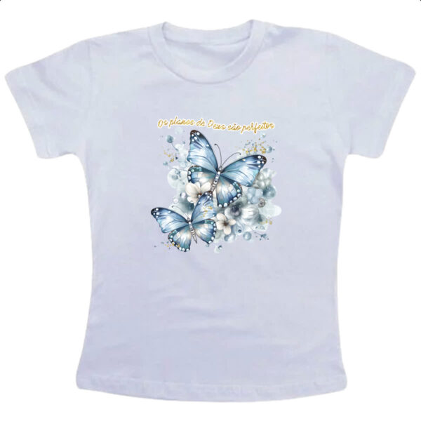 Camiseta Infanto Juvenil Salmos os planos de Deus