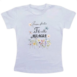 Camiseta Infanto Juvenil Salmos planta fe