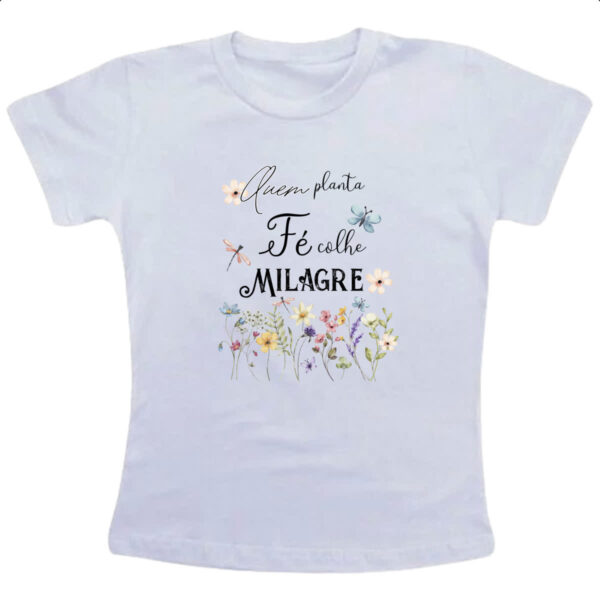 Camiseta Infanto Juvenil Salmos planta fe