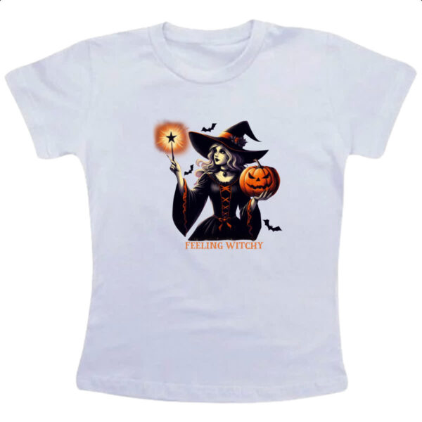 Camiseta Infanto Juvenil Sentindo-se bruxa
