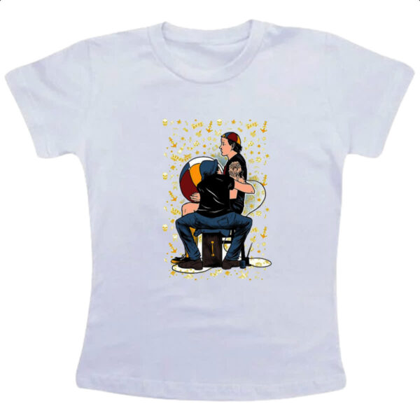 Camiseta Infanto Juvenil Seu madruga tatuador