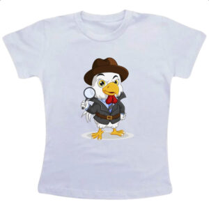 Camiseta Infanto Juvenil Sherlock Chicken
