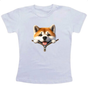 Camiseta Infanto Juvenil Shiba Inu no Ziper