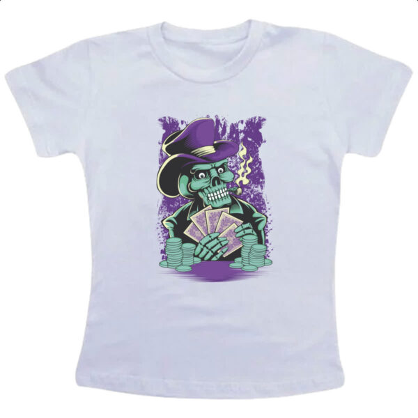 Camiseta Infanto Juvenil Skull poker