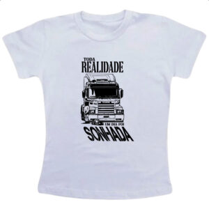 Camiseta Infanto Juvenil Sonho caminhao