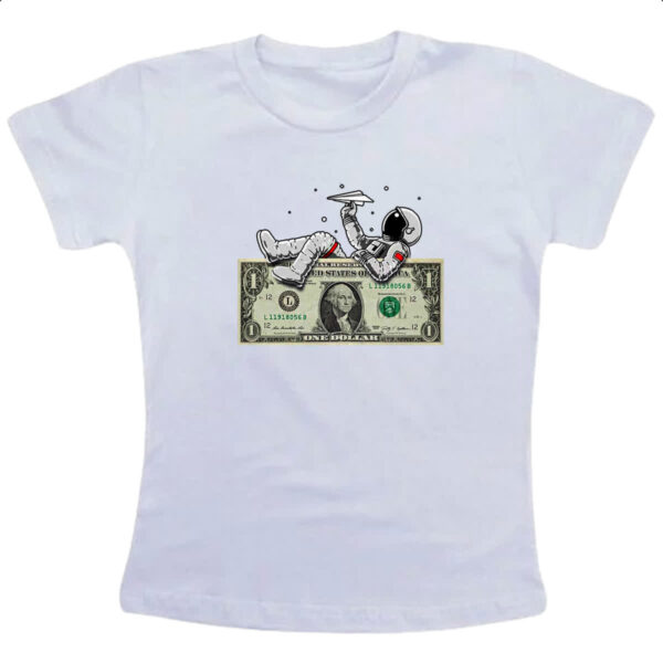Camiseta Infanto Juvenil Astronauta no Dollar