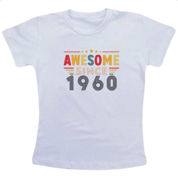 Camiseta Infanto Juvenil Awesome since 1960
