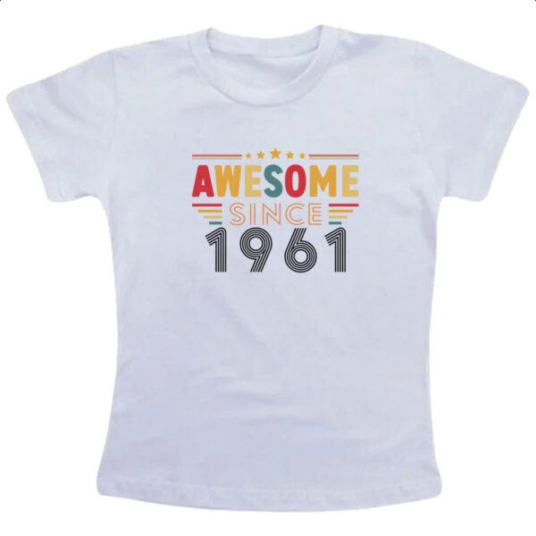 Camiseta Infanto Juvenil Awesome since 1961