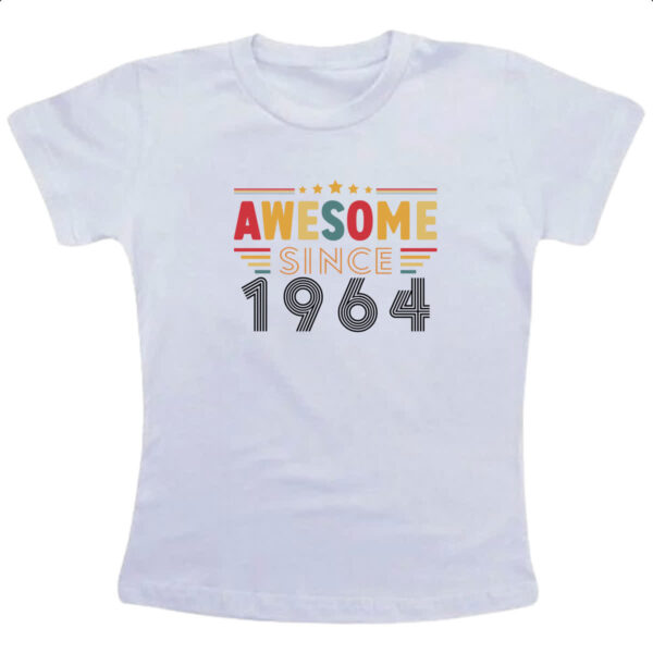 Camiseta Infanto Juvenil Awesome since 1964