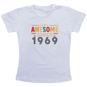 Camiseta Infanto Juvenil Awesome since 1969