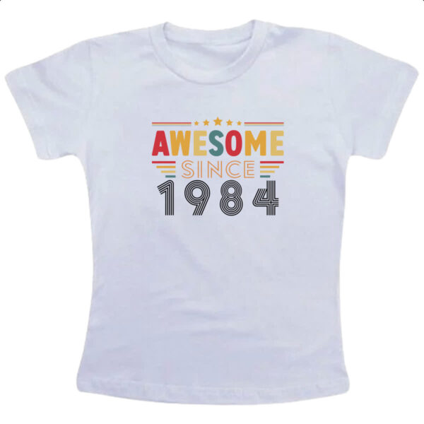 Camiseta Infanto Juvenil Awesome since 1984