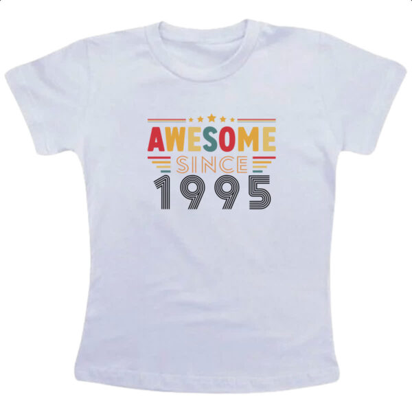 Camiseta Infanto Juvenil Awesome since 1995