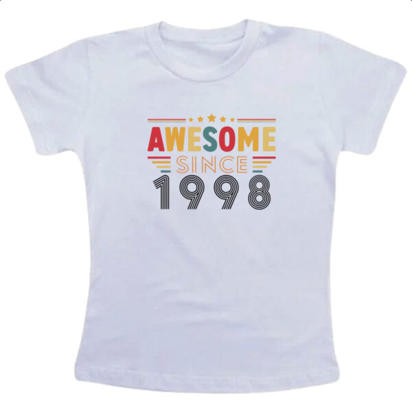 Camiseta Infanto Juvenil Awesome since 1998