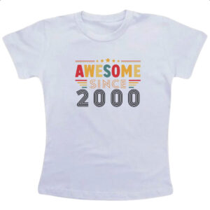 Camiseta Infanto Juvenil Awesome since 2000