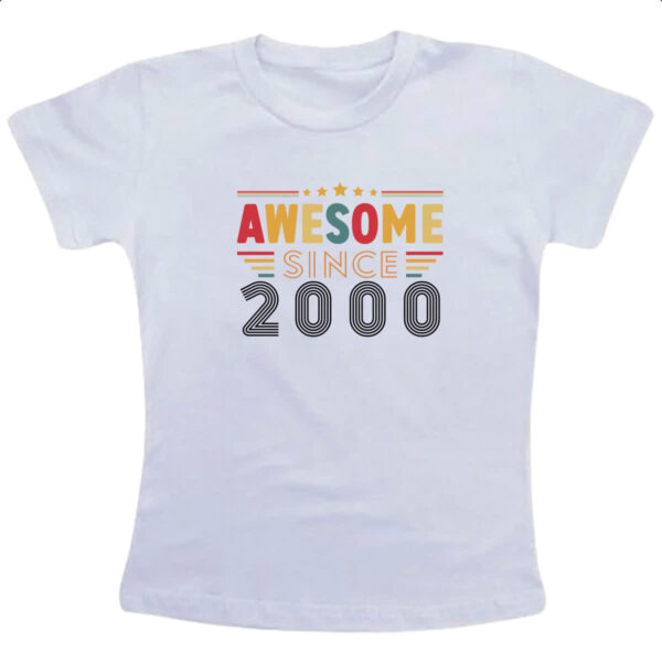 Camiseta Infanto Juvenil Awesome since 2000