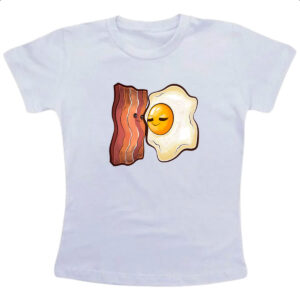 Camiseta Infanto Juvenil Bacon e ovo