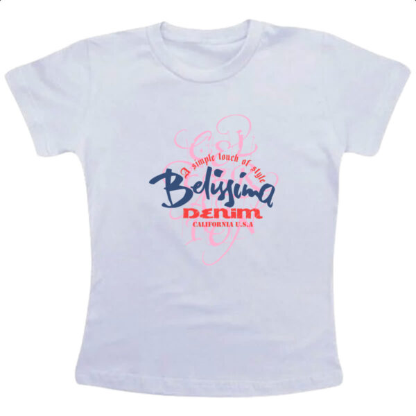 Camiseta Infanto Juvenil A simple touch of style Belissima