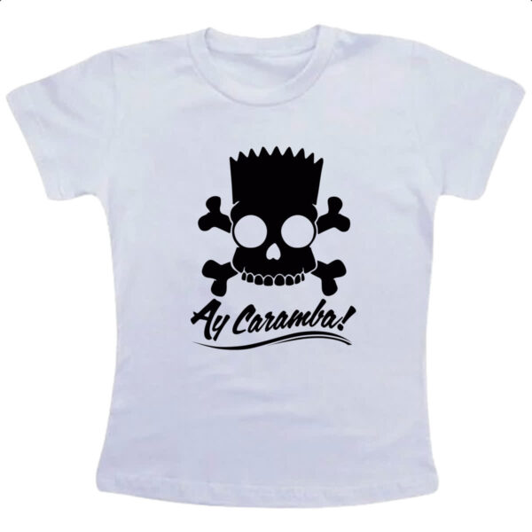 Camiseta Infanto Juvenil Bart Pirata - Ay Caramba