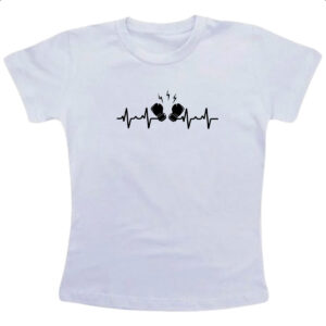 Camiseta Infanto Juvenil Batimento cardiaco boxe