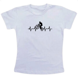 Camiseta Infanto Juvenil Batimento cardiaco ciclista