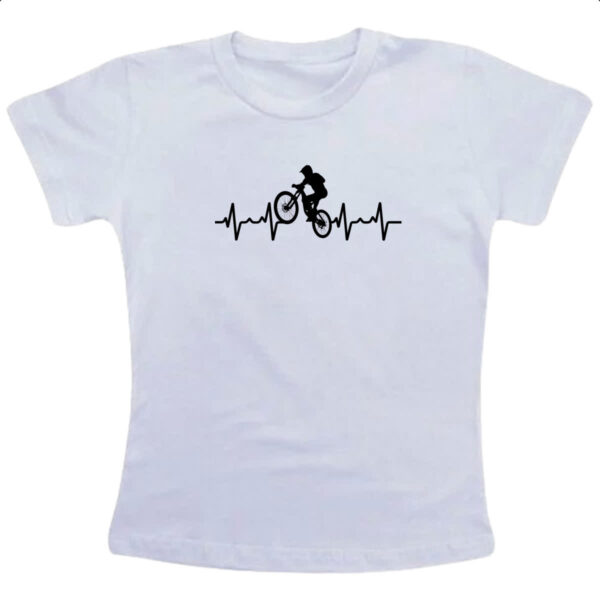 Camiseta Infanto Juvenil Batimento cardiaco ciclista