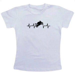 Camiseta Infanto Juvenil Batimento cardiaco moto