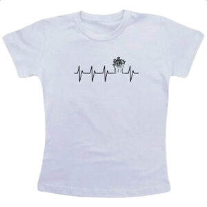 Camiseta Infanto Juvenil Batimento cardiaco por Batatinha