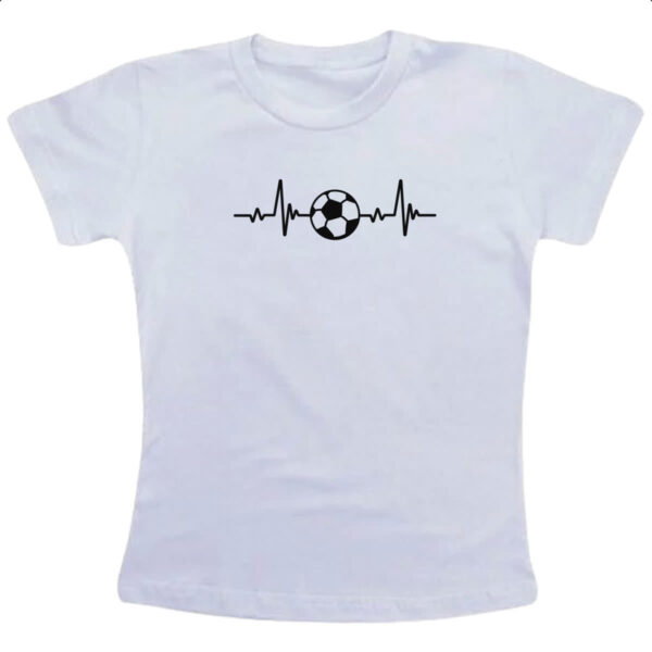 Camiseta Infanto Juvenil Batimento cardiaco por Futebol