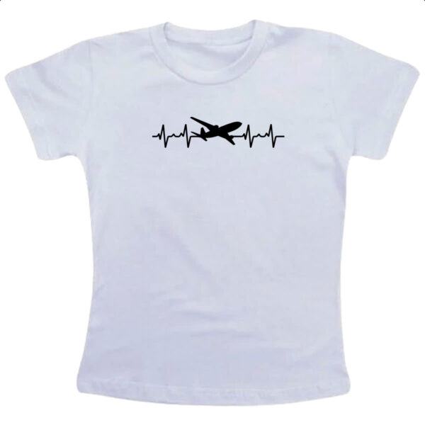 Camiseta Infanto Juvenil Batimento cardiaco viagem